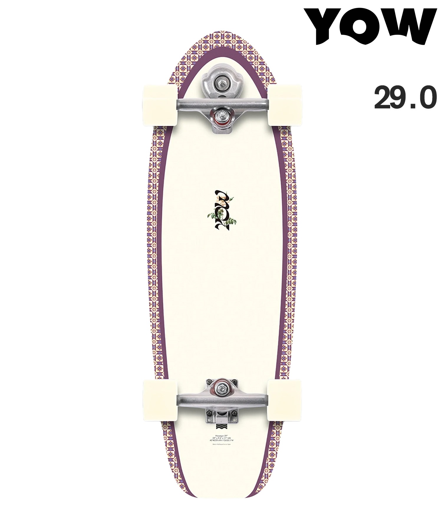 YOW ヤウ ロング スケートボード コンプリート 29.0inch HOSSEGOR