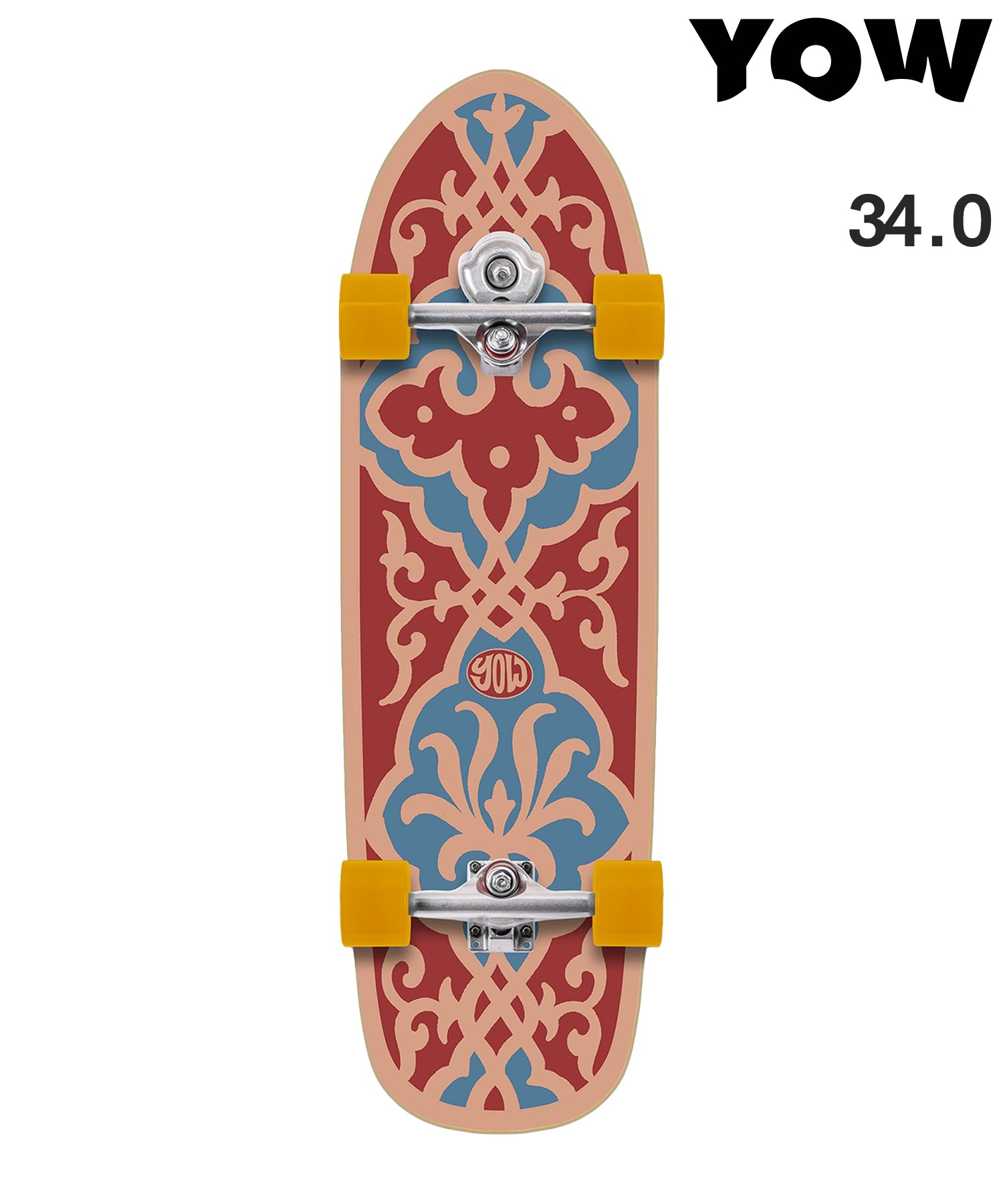 YOW ヤウ ロング スケートボード コンプリート 34.0inch KONTIKI