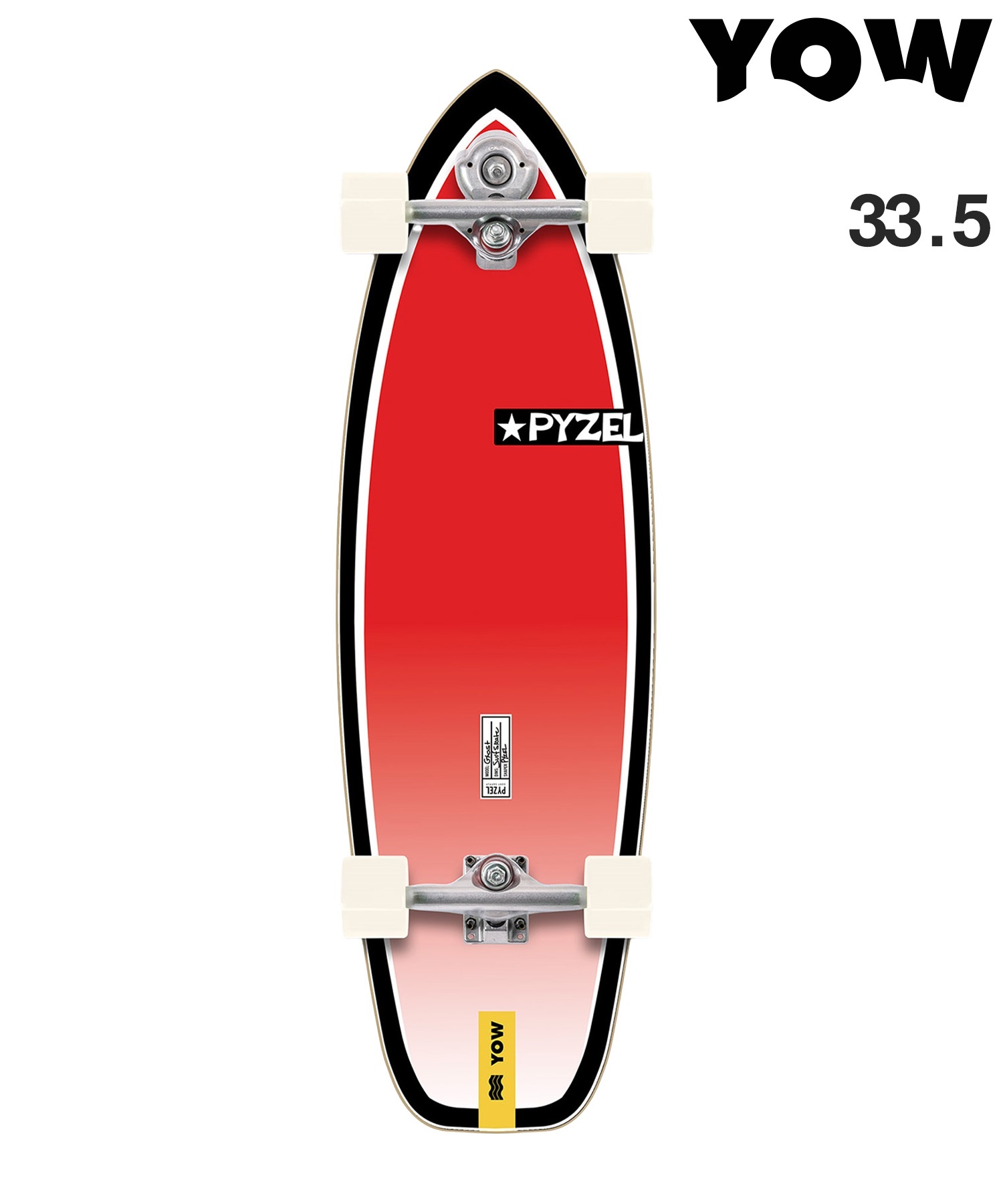 YOW ヤウ ロング スケートボード コンプリート 33.5inch GHOST