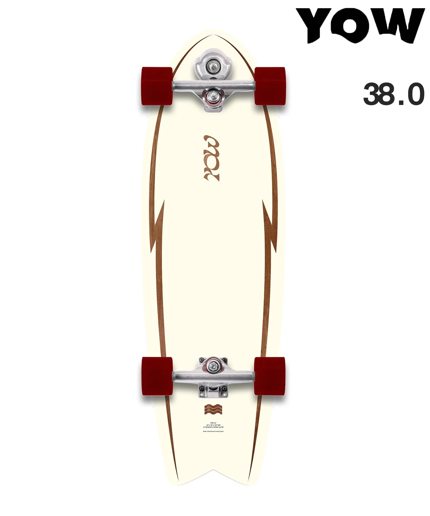 YOW ヤウ ロング スケートボード コンプリート 32.0inch PIPE スケート