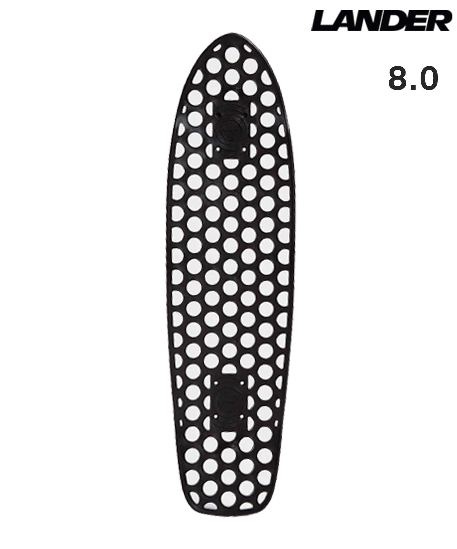 LANDER ランダースケートボード デッキ 8.0inch THE RODEO ムラサキ