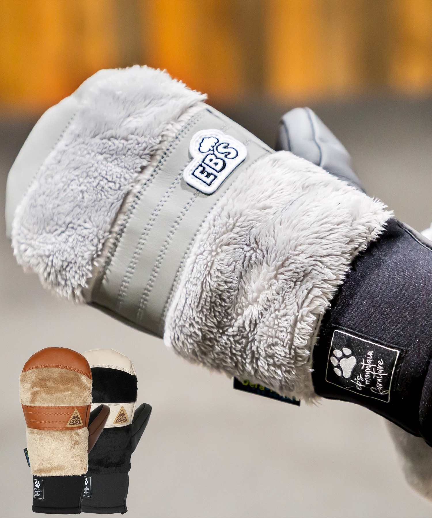 eb's エビス EXCLUSIVE MITT ミトン スノーボード グローブ ユニ