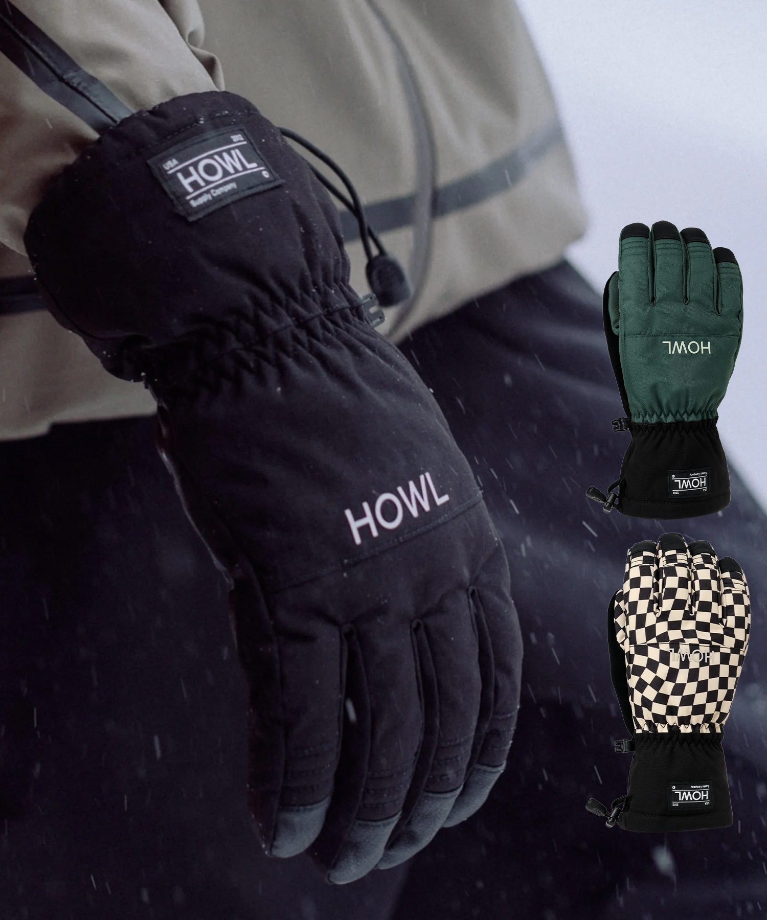 HOWL ハウル TEAM GLOVE スノーボード グローブ メンズ ムラサキ