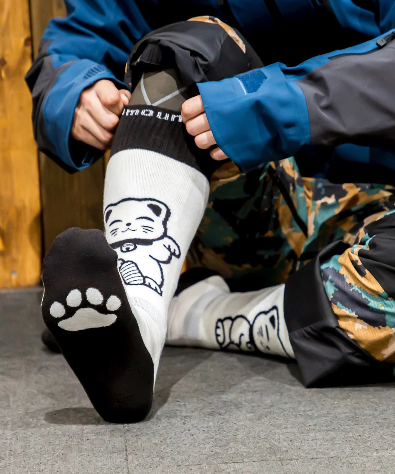 eb's エビス VERY WARM MANEKI スノーボード ソックス ユニセックス