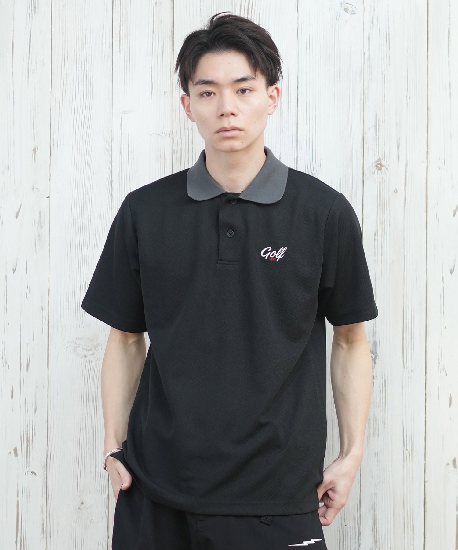 Electric エレクトリック ポロシャツ メンズ ワンポイント シンプル