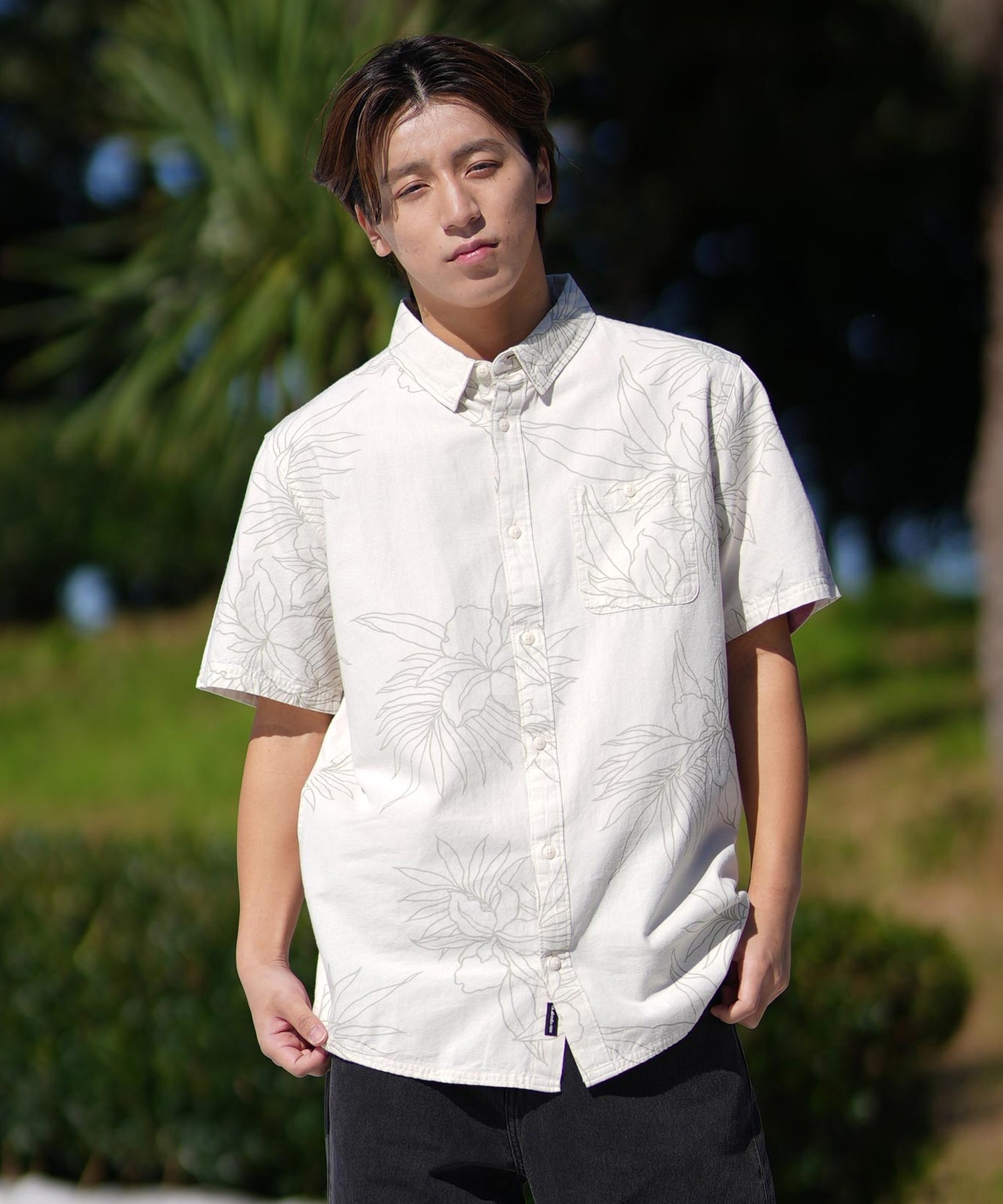 QUIKSILVER クイックシルバー 半袖 シャツ メンズ アロハシャツ