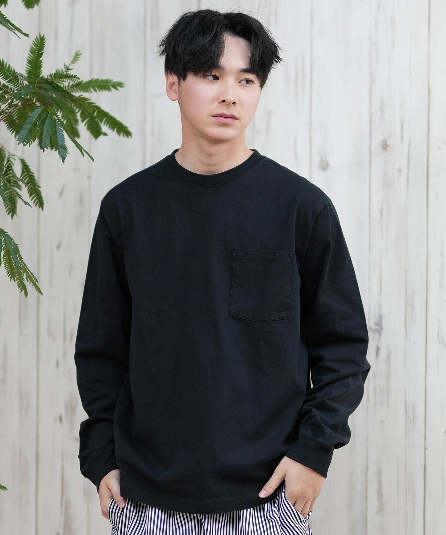 QUIKSILVER クイックシルバー メンズ 長袖Tシャツ ロンT シンプル ユニ