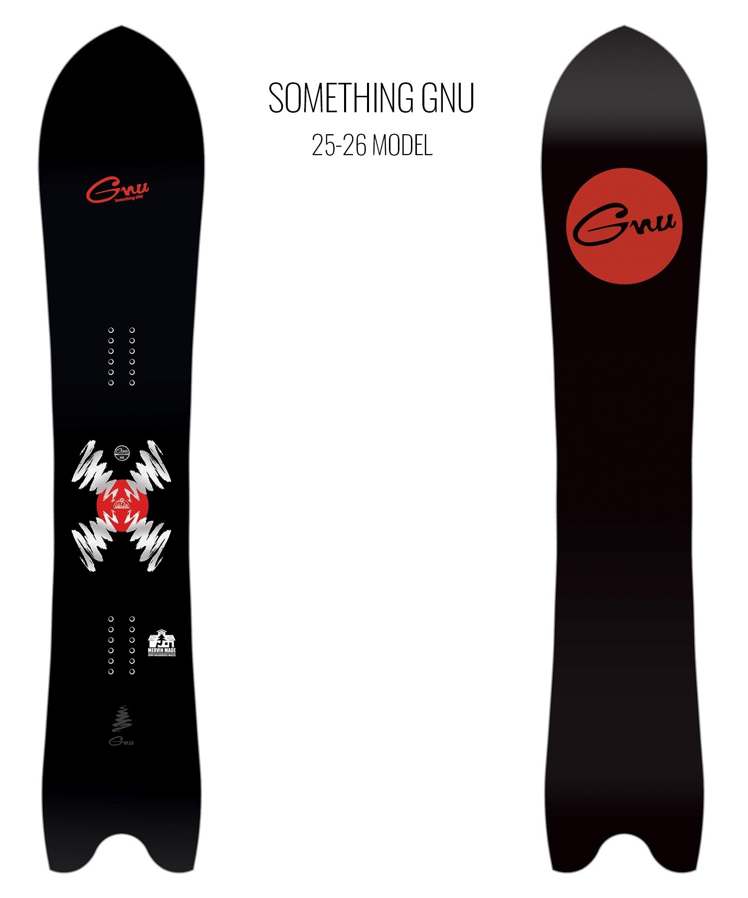 GNU グヌー サムシング ヌー スノーボード 板 メンズ 25-26 MM A31