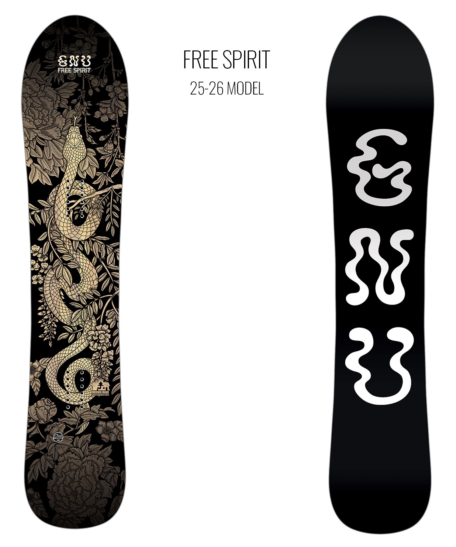 GNU グヌー フリー スピリット スノーボード 板 メンズ 25-26 MM A31