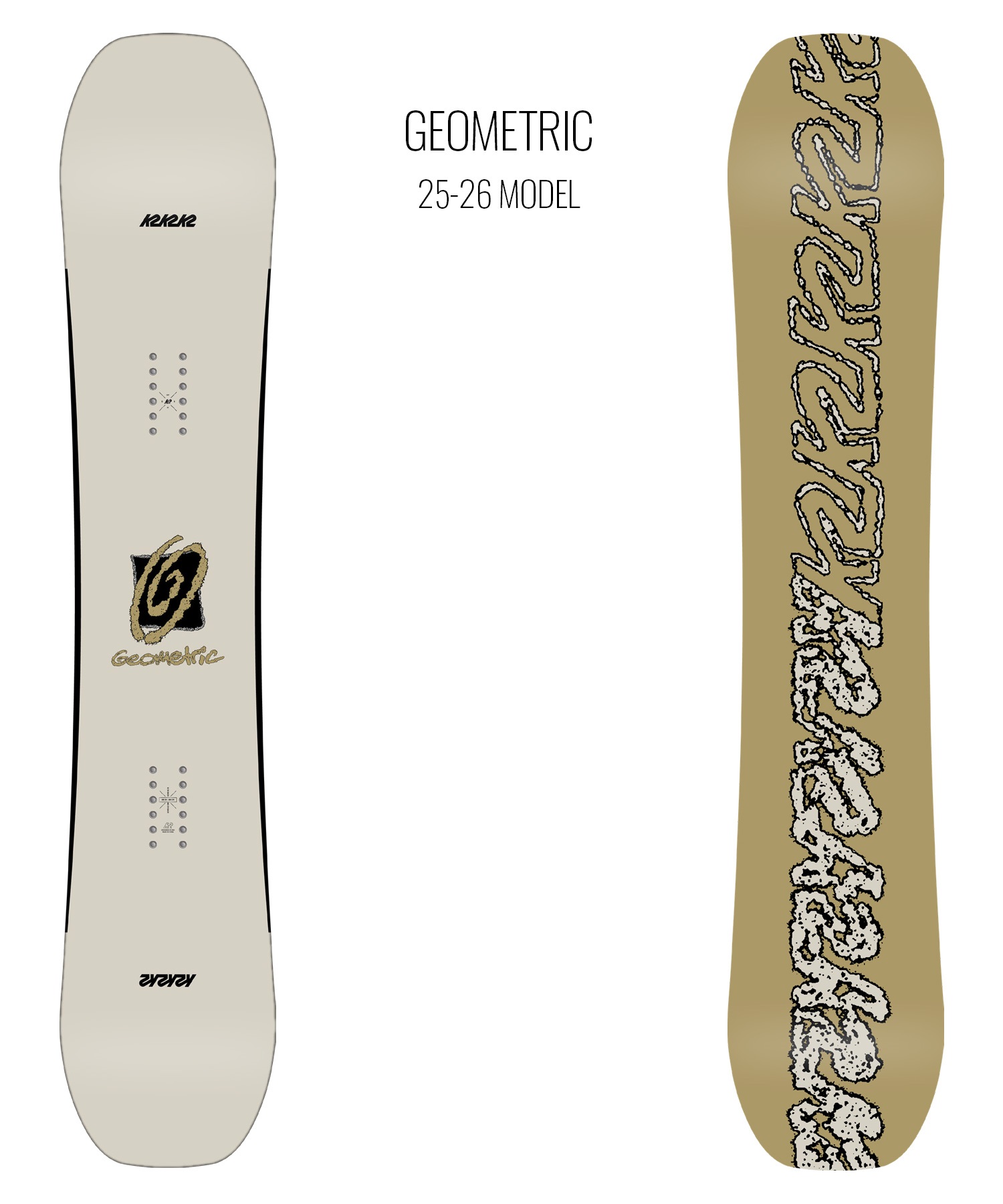 K2 ケーツー ジオメトリック スノーボード 板 メンズ 25-26 MM B21