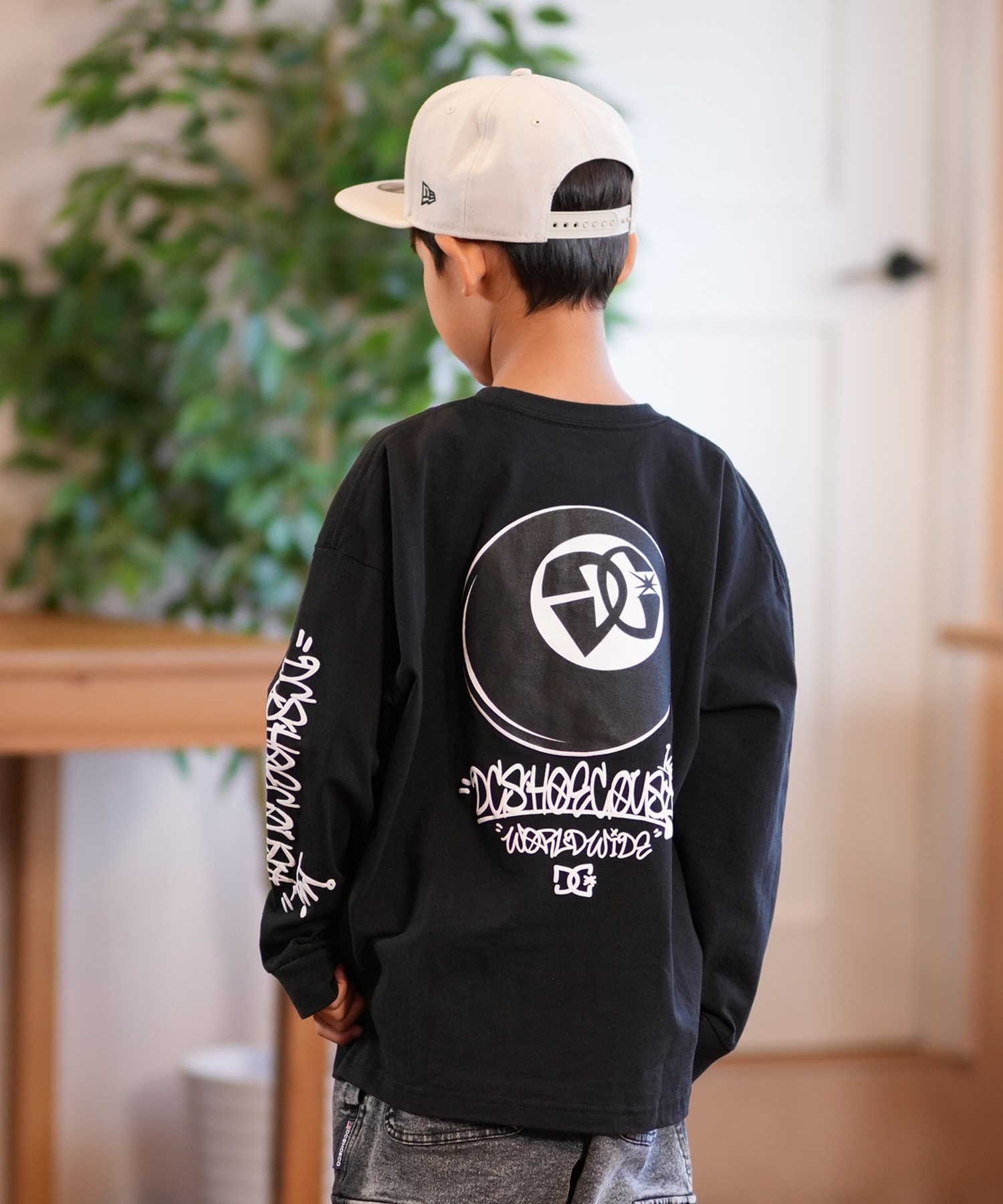 DC ディーシー 長袖 Tシャツ キッズ ロンT バックプリント YLS251531