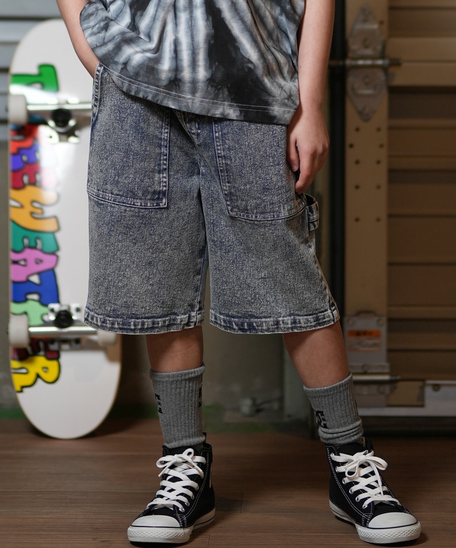 DC ディーシー ショートパンツ キッズ ショーツ 25 KD WIDE PAINTER