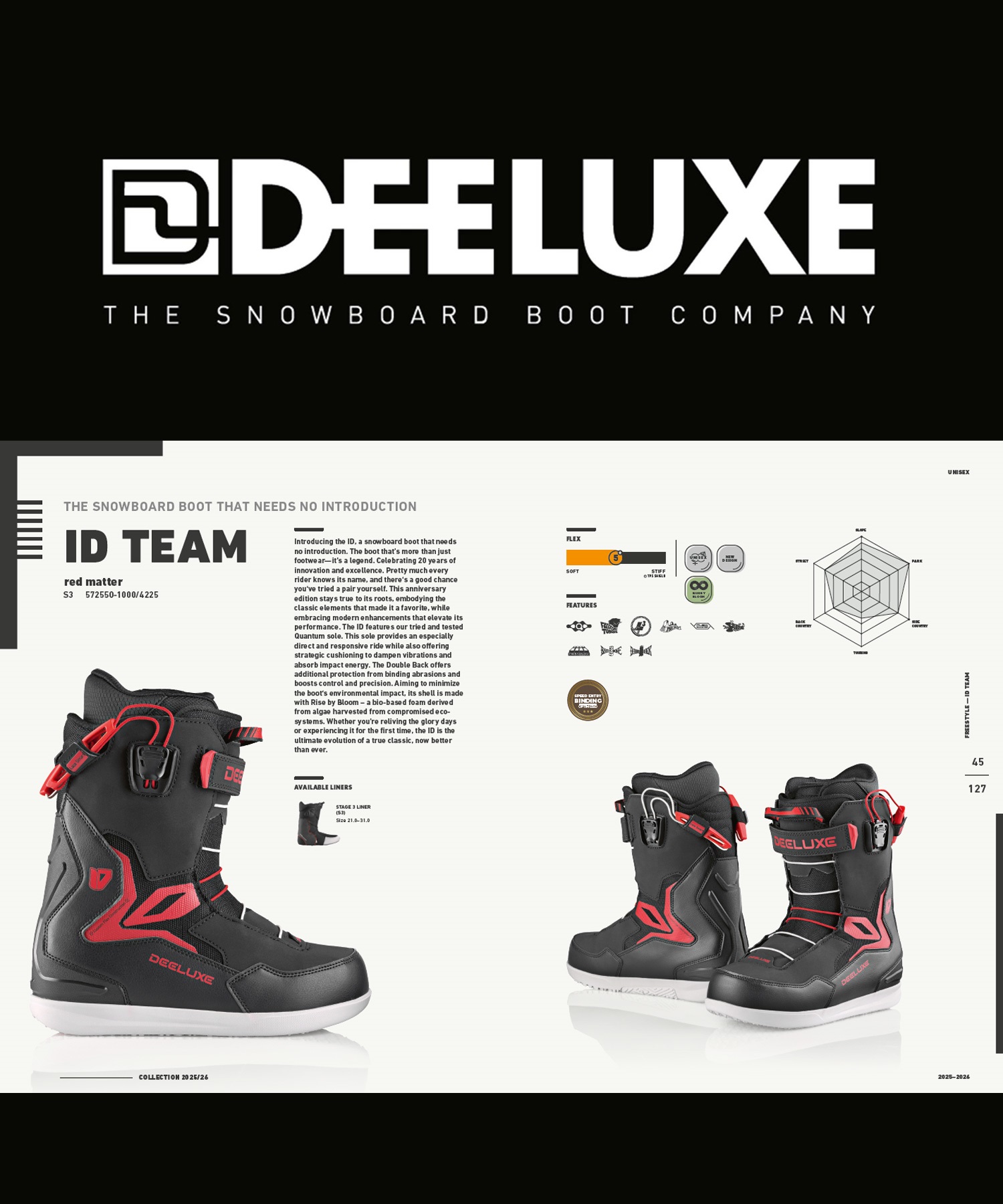 DEELUXE ディーラックス STAGE3 TEAM ID スノーボード ブーツ ユニ
