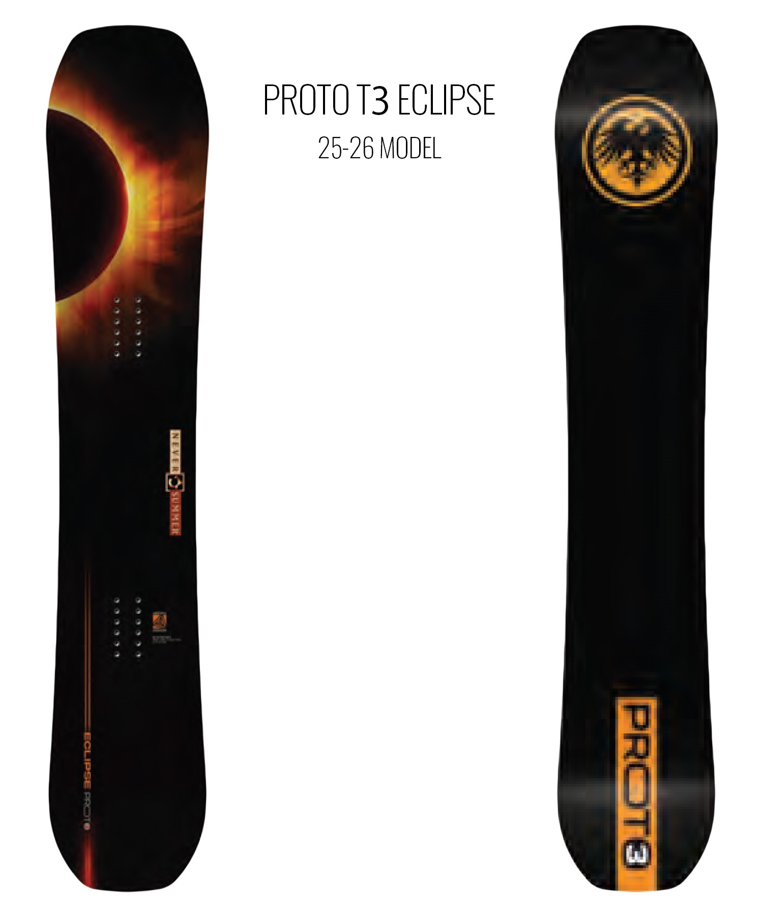 NEVERSUMMER ネバーサマー プロト タイプ3 エクリプス スノーボード 板
