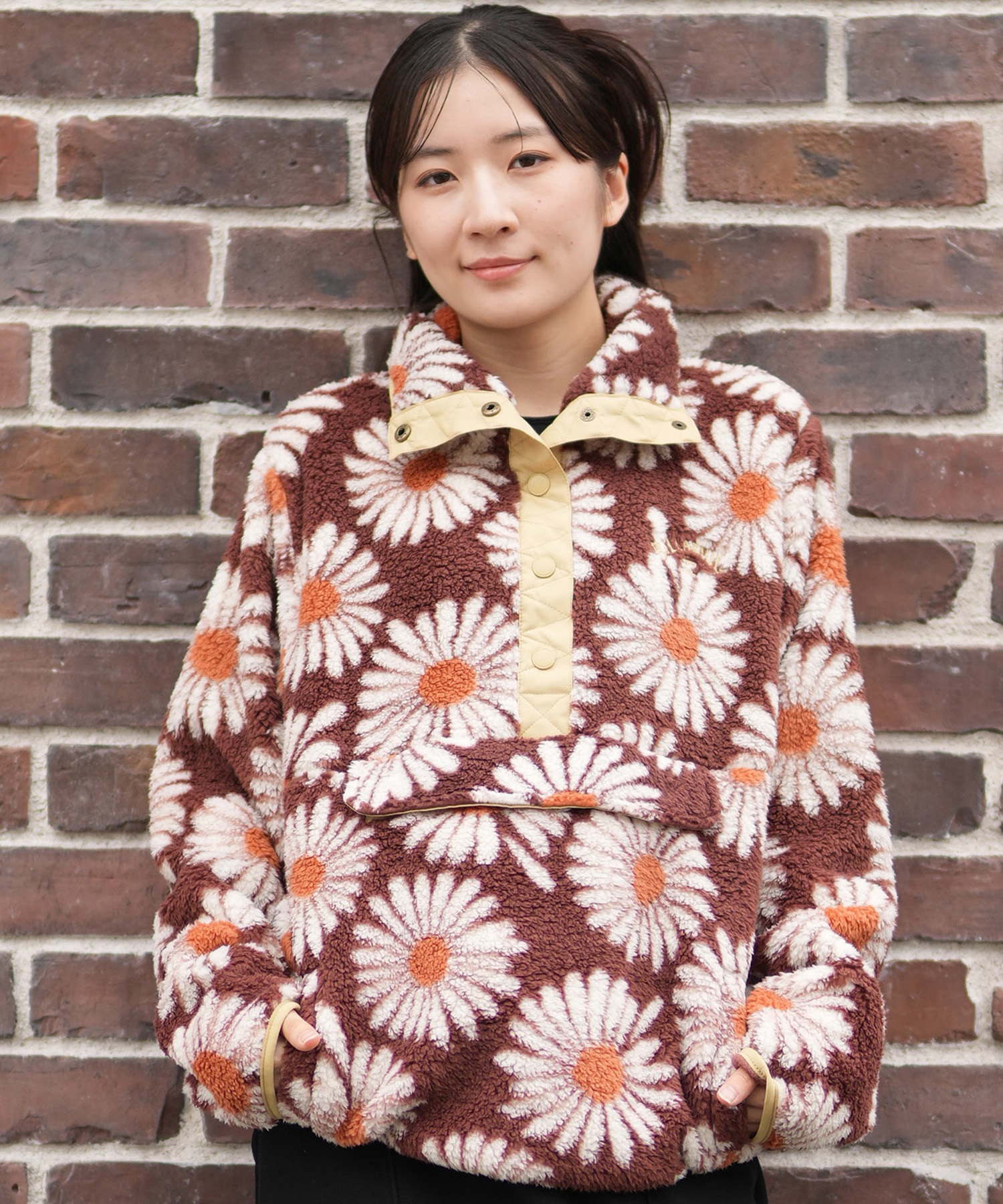 BILLABONG ビラボン ジャケット レディース 花柄 ボア ロゴ SWITCHBACK