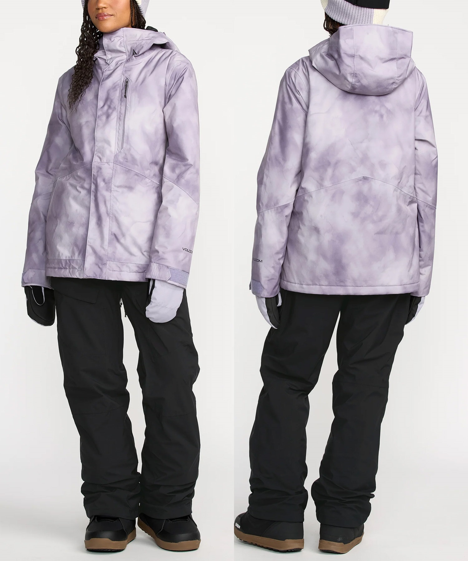 VOLCOM スノーボードウェア パープル S VOLCOM スノーボードウェア