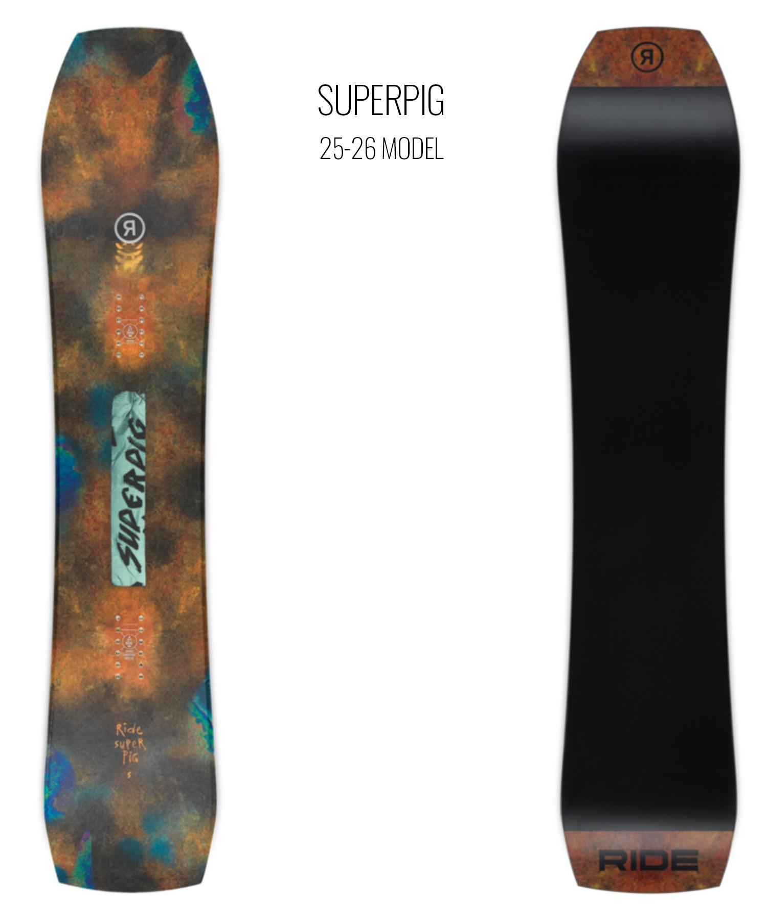 RIDE ライド スーパーピグ スノーボード 板 メンズ 25-26 MM B21