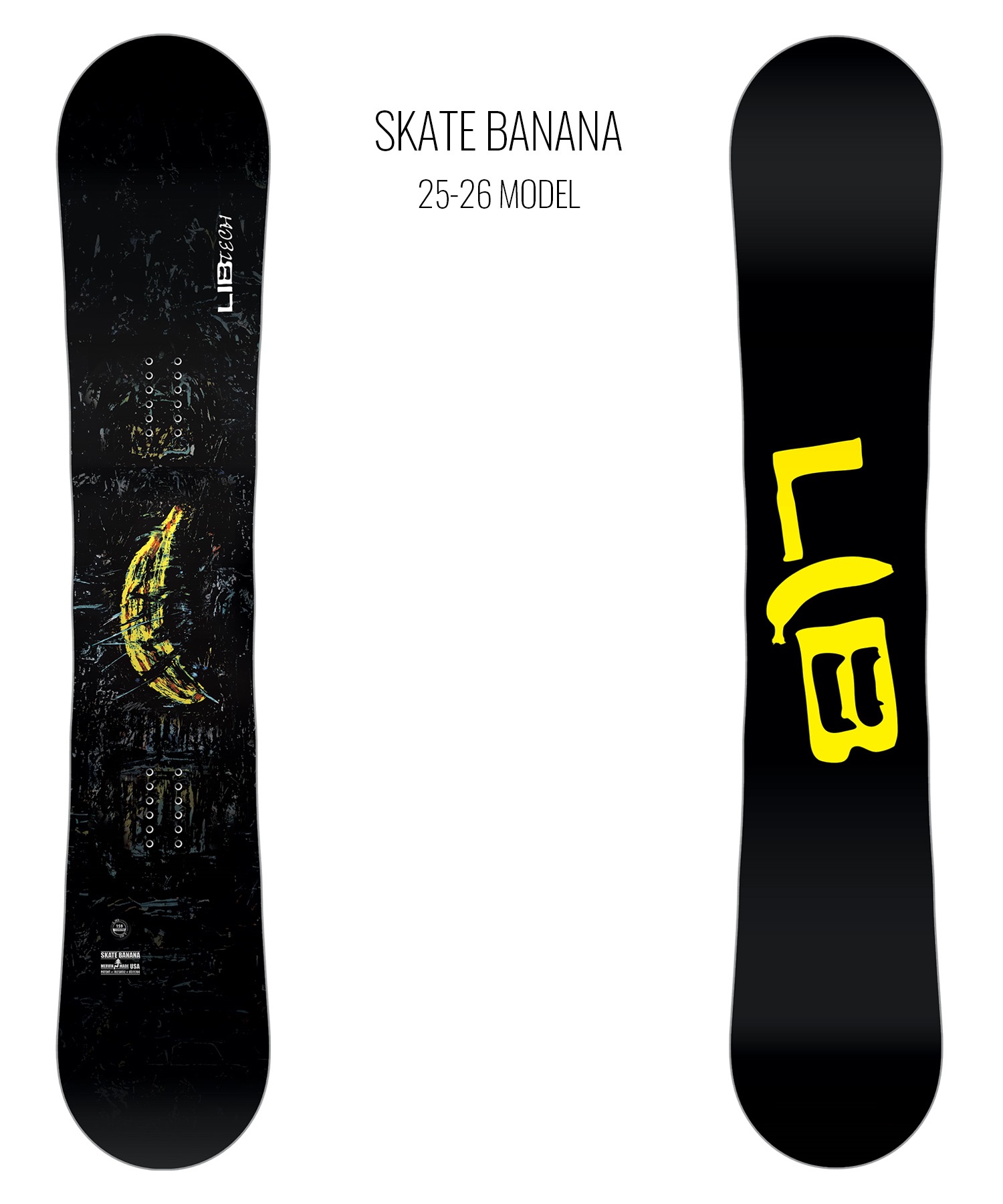 LIBTECH リブテック スケート バナナ スノーボード 板 メンズ 25-26 MM