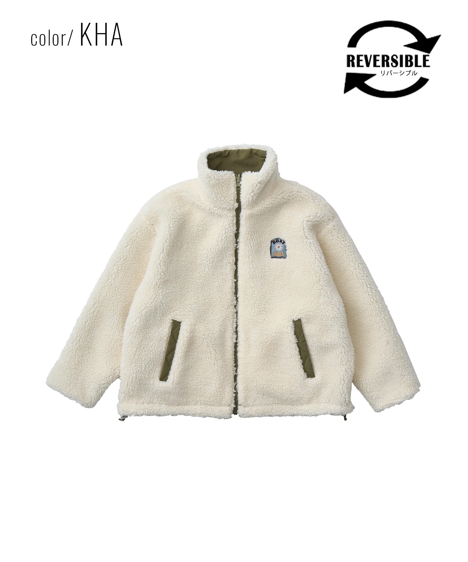 ROXY ロキシー アウター キッズ ジュニア 子供 リバーシブル ナイロン