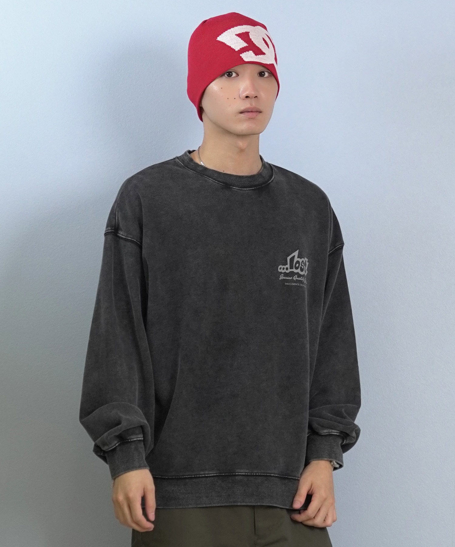 LOST ロスト トレーナー スウェット メンズ クルーネック バック
