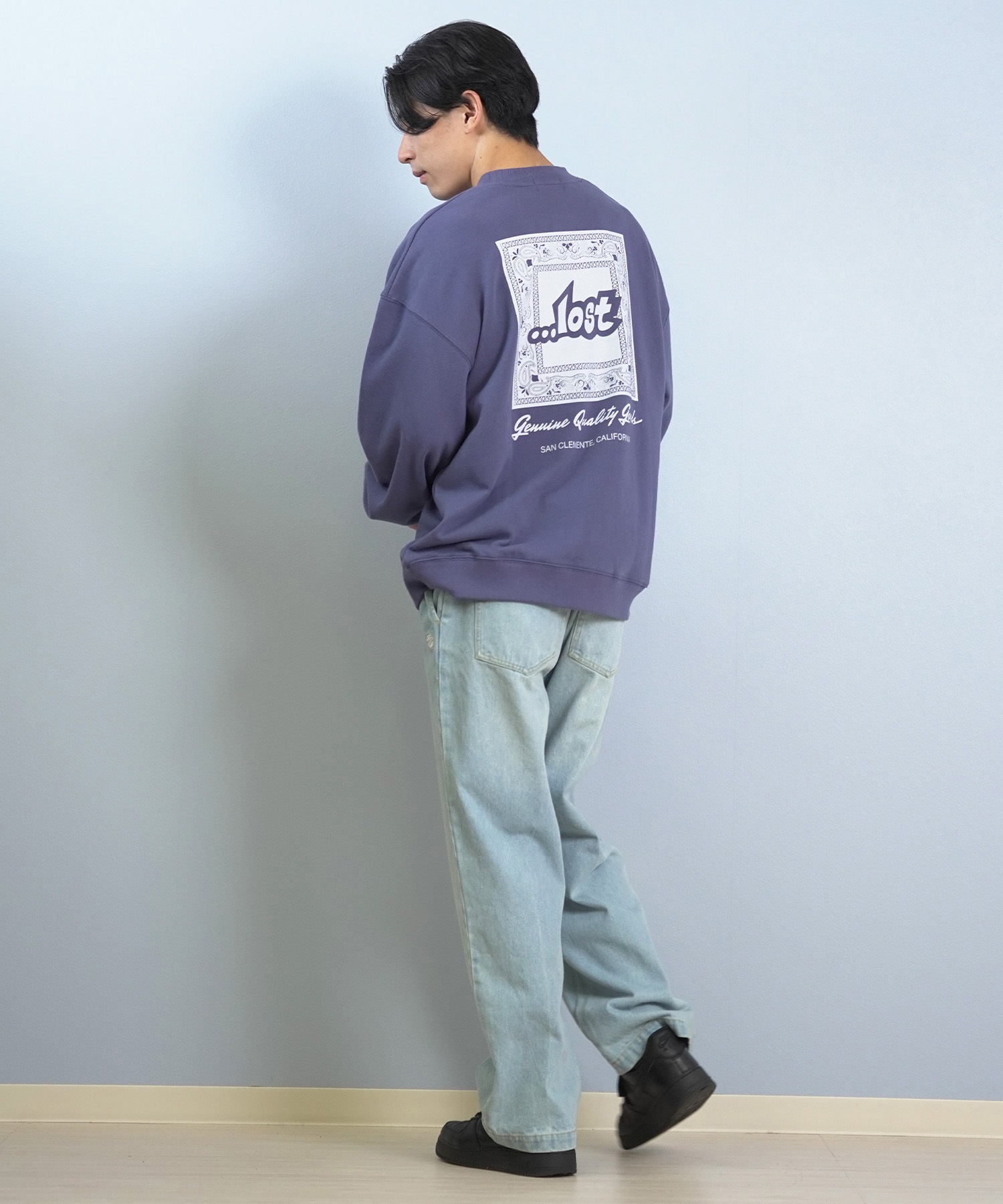 LOST ロスト トレーナー スウェット メンズ クルーネック バック