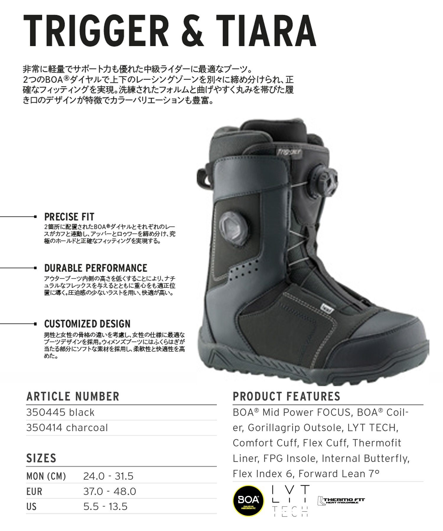 HEAD ヘッド TRIGGER BOA FOCUS スノーボード ブーツ メンズ ムラサキ