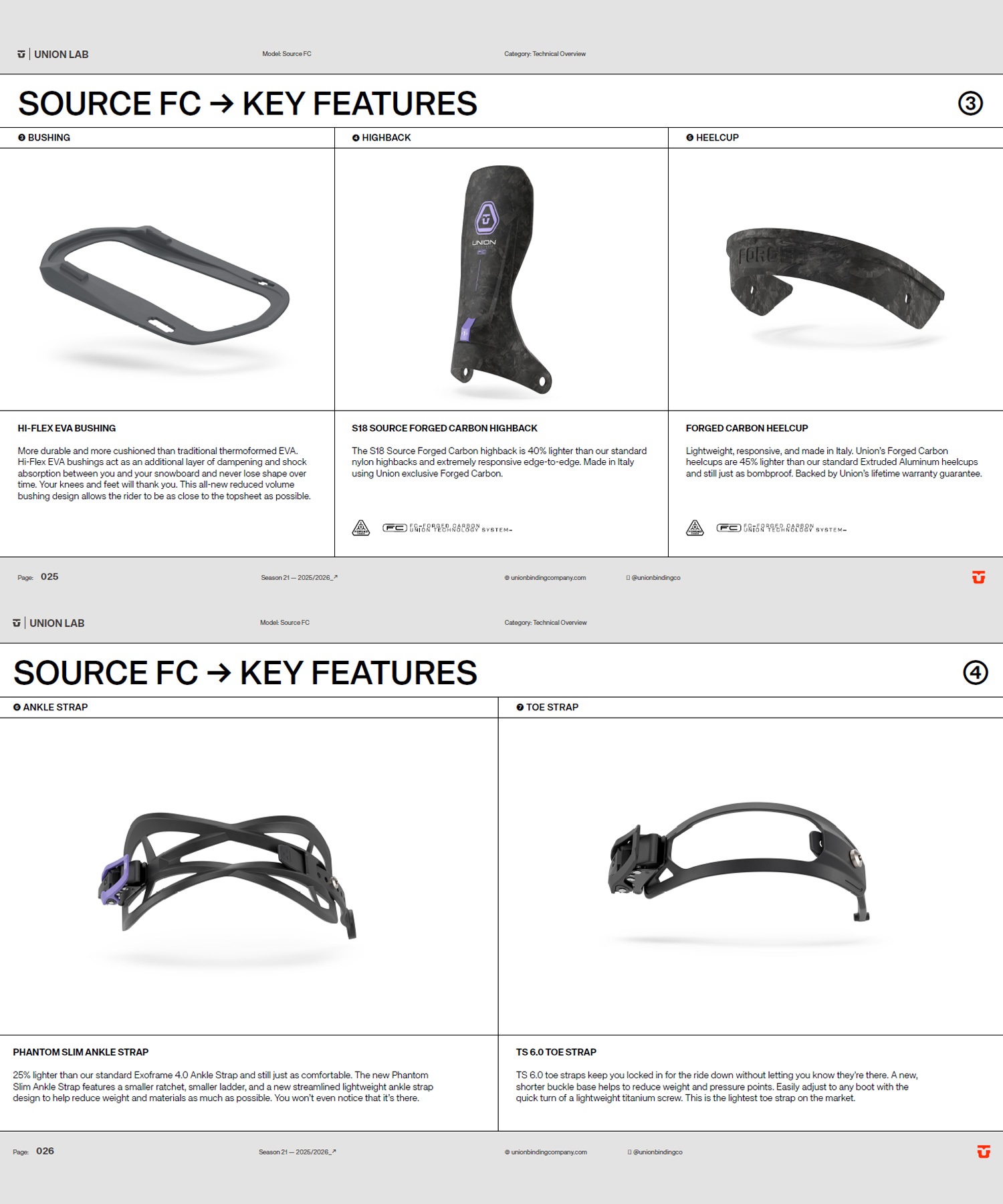 UNION ユニオン SOURCE FC スノーボード バインディング ビンディング