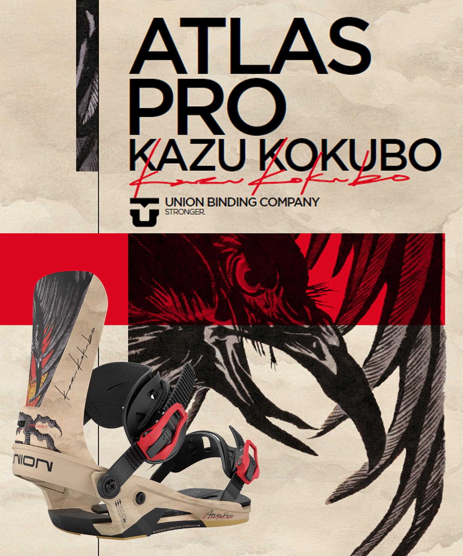 UNION ユニオン ATLAS PRO 國母和宏 スノーボード バインディング
