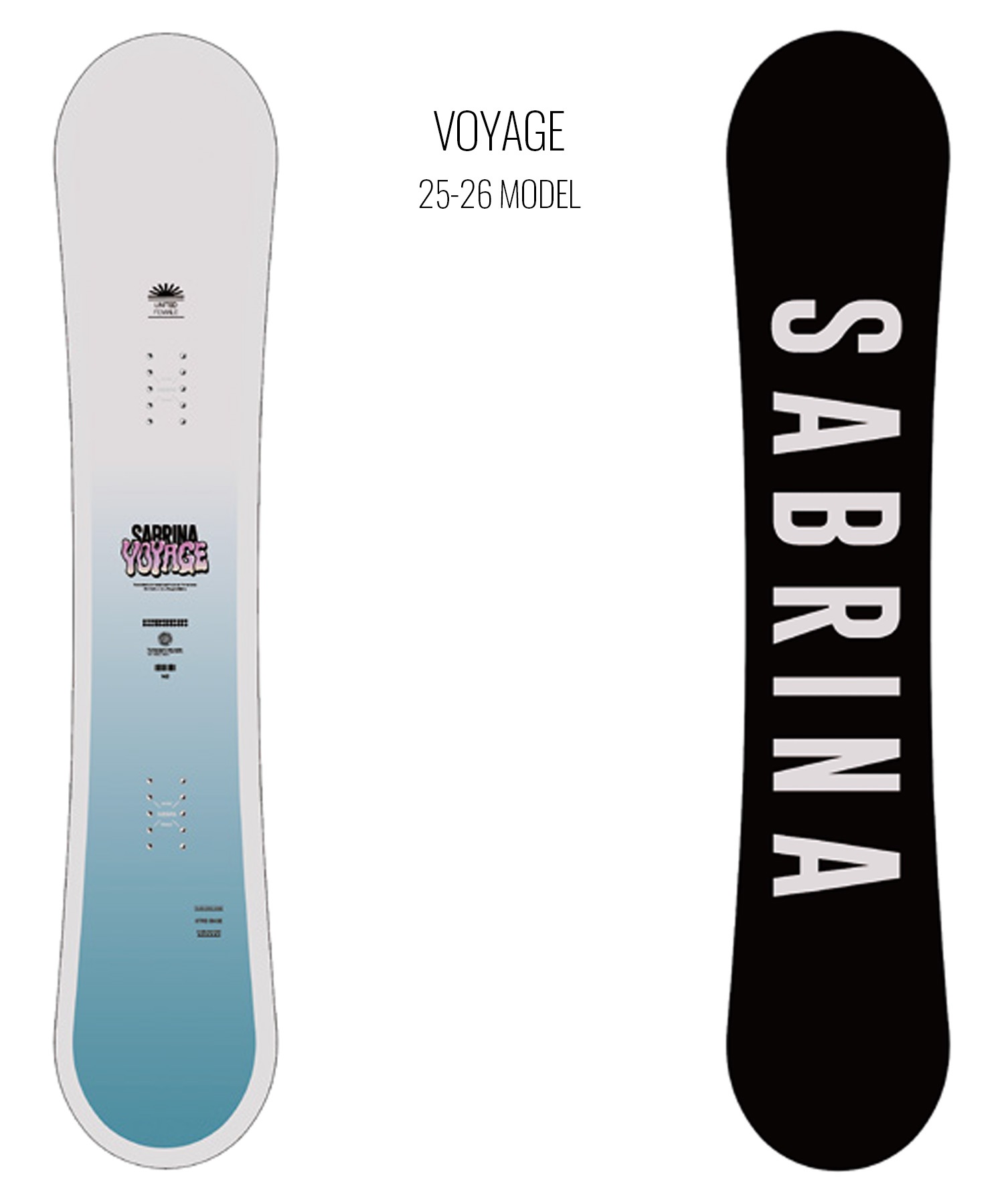 SABRINA サブリナ ボヤージュ スノーボード 板 レディース 25-26 MM