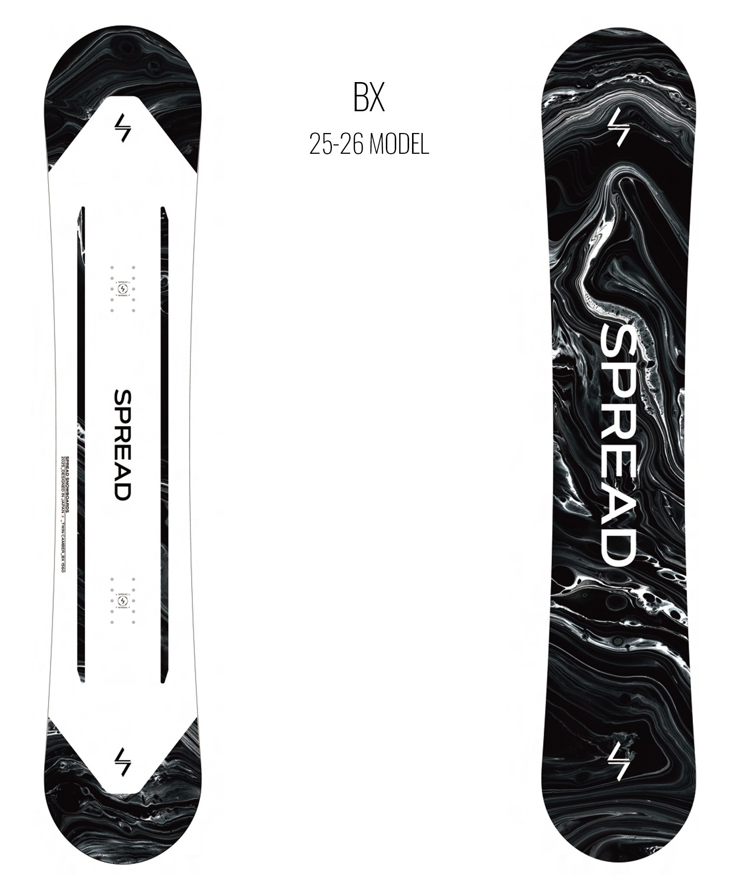 SPREAD スプレッド ビーエックス スノーボード 板 メンズ 25-26 MM B28