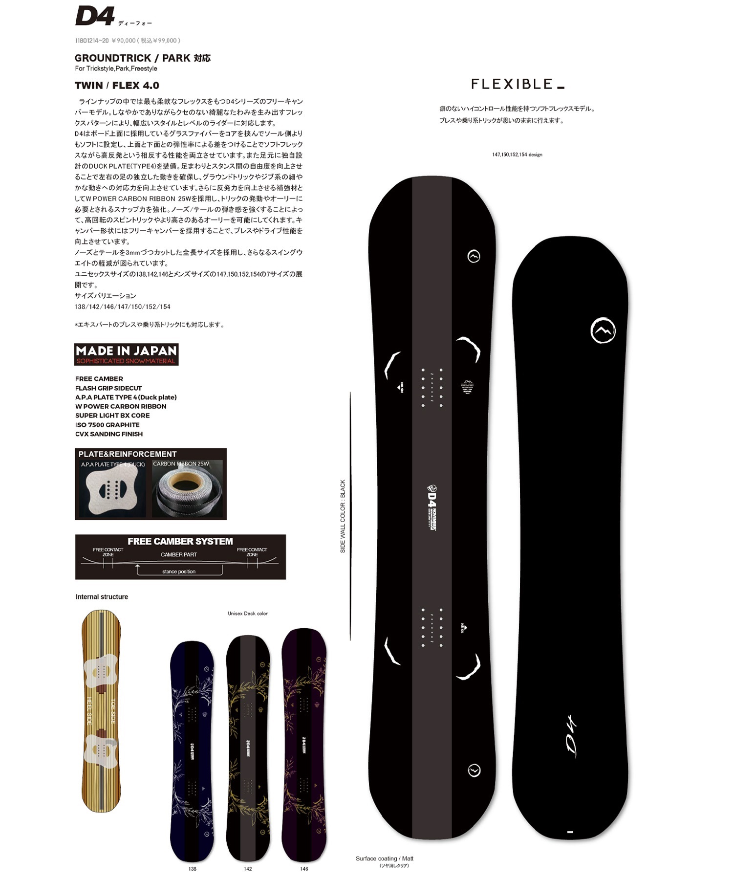 NOVEMBER ノーベンバー ディーフォー スノーボード 板 ユニセックス 25