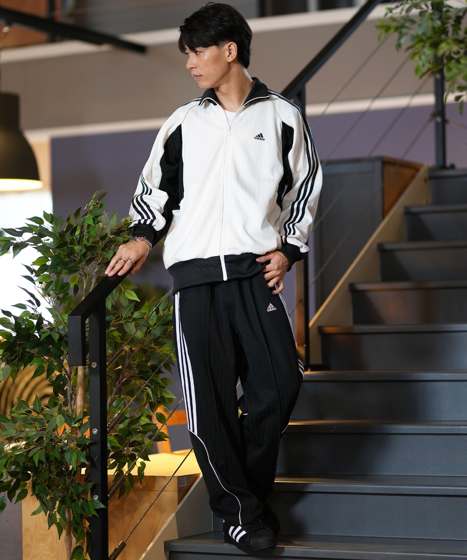 adidas アディダス ロングパンツ メンズ トラックパンツ BYD3S ルーズ