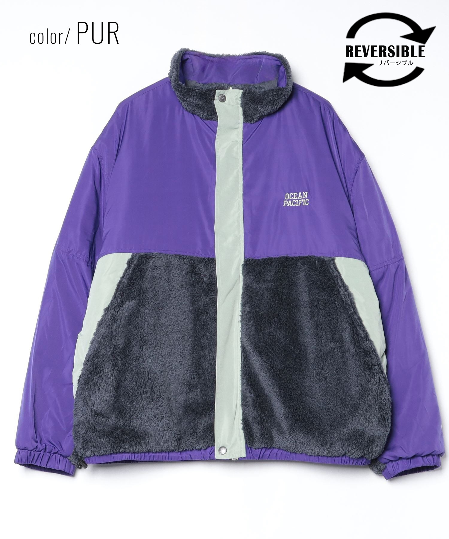 OP オーピー アウター メンズ 2WAYジャケット リバーシブル ボア