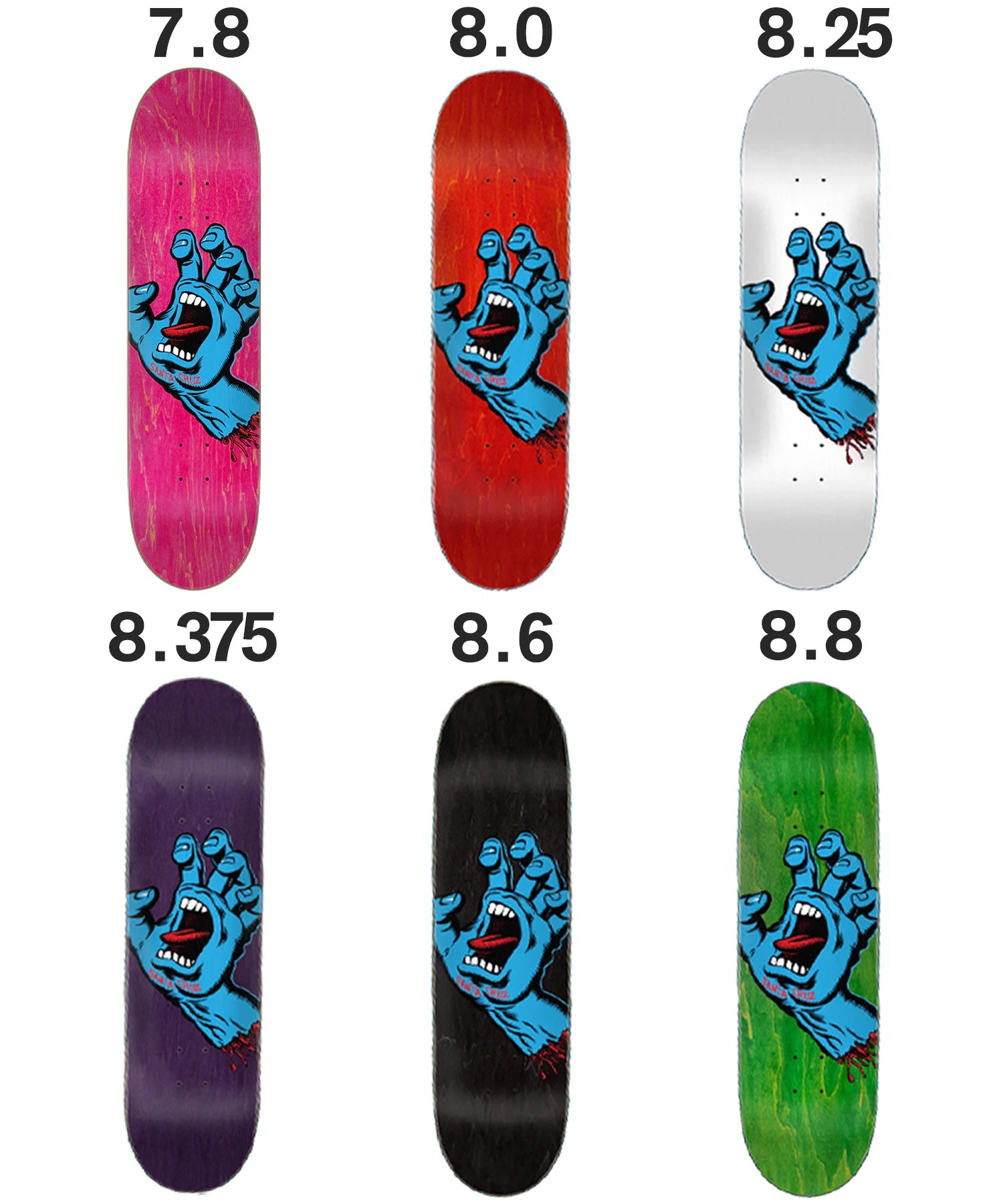 SANTA CRUZ サンタクルーズ スケートボード デッキ 7.8～8.8inch