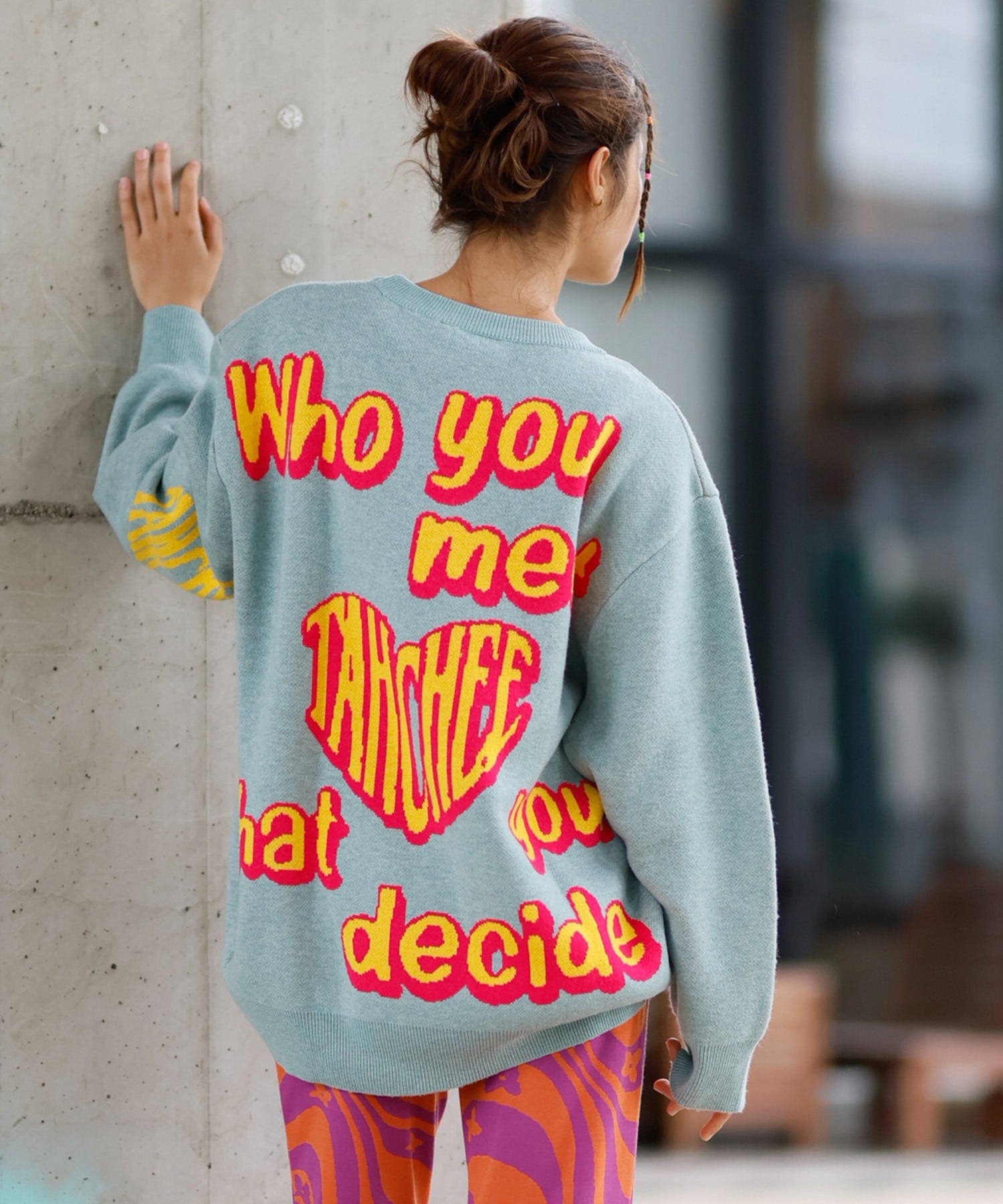 TAHCHEE ターチー ニット レディース セーター クルーネック フロント