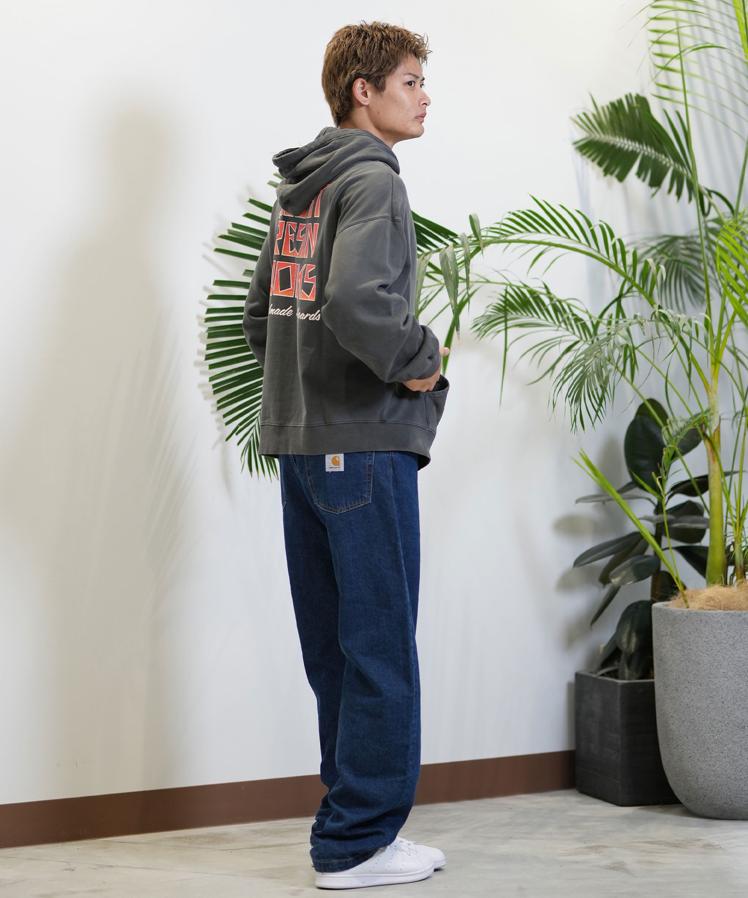 LOST ロスト パーカー プルオーバー メンズ バックプリント 裏起毛