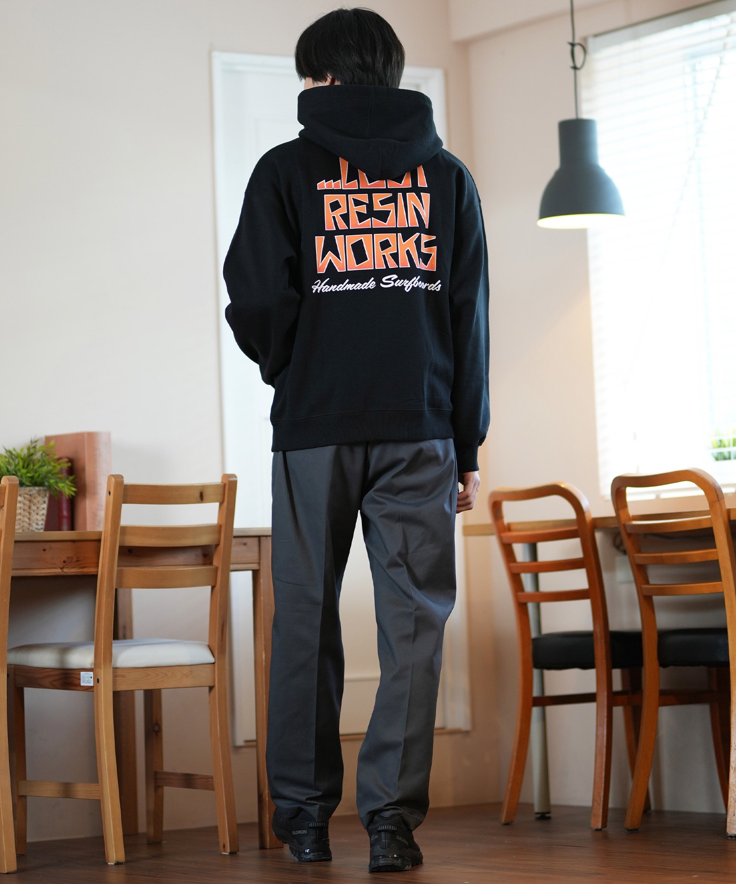 LOST ロスト パーカー プルオーバー メンズ バックプリント 裏起毛