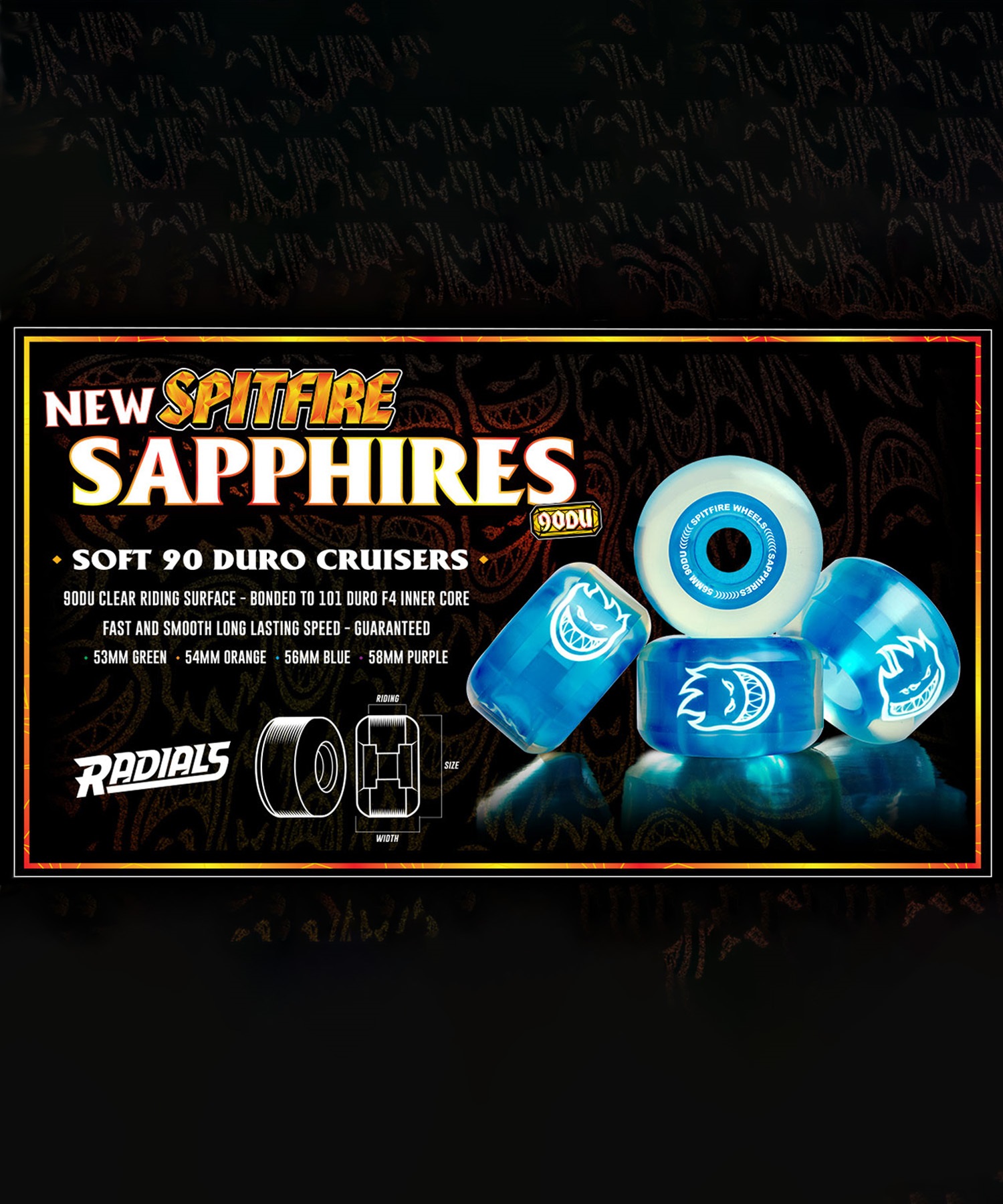 SPITFIRE スピットファイア スケートボード ウィール 53～56mm