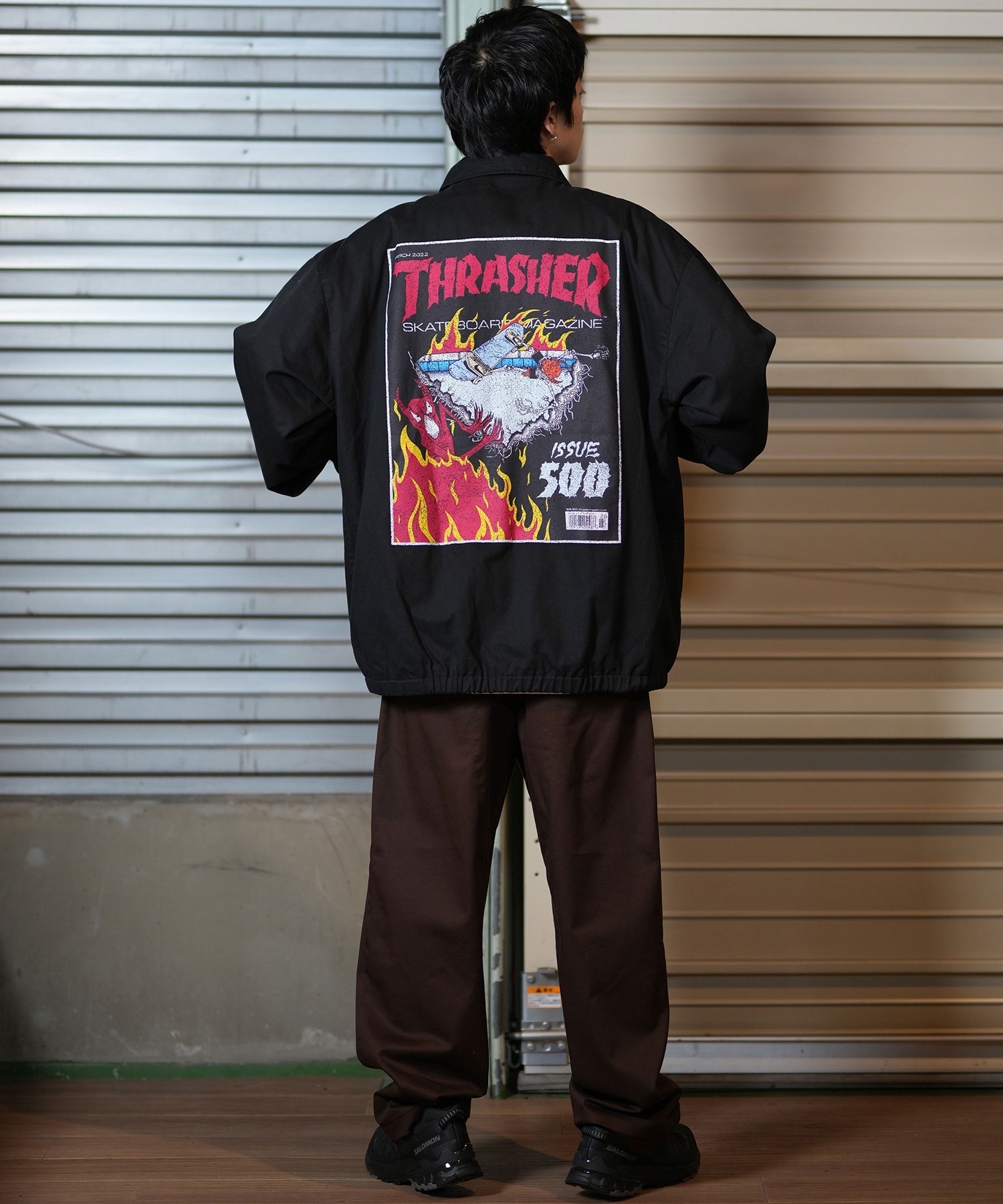 THRASHER スラッシャー アウター コーチジャケット メンズ バック