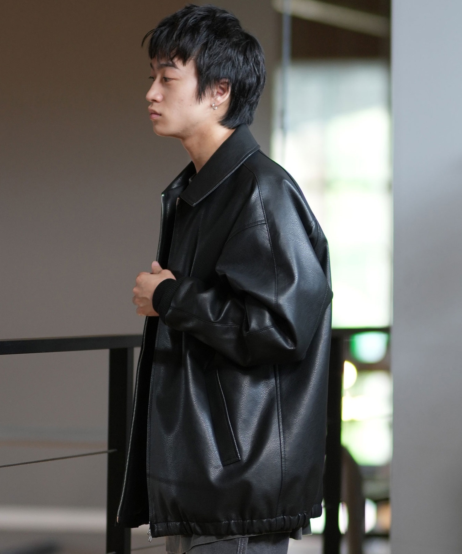 DEAR LAUREL ディアローレル アウター メンズ フェイクレザー ブルゾン