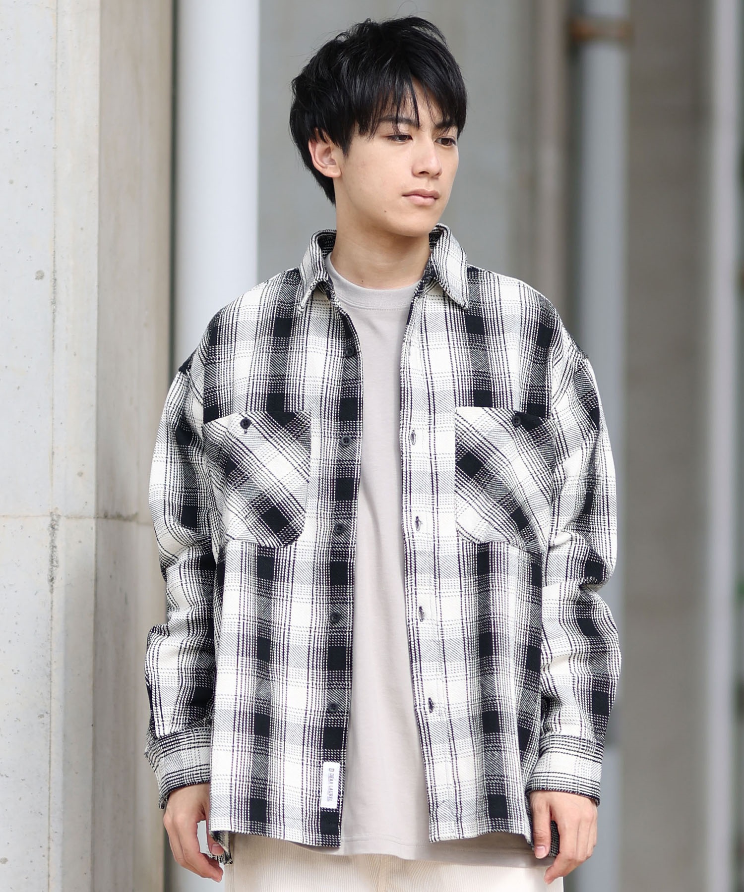 DEAR LAUREL ディアローレル 長袖 シャツ メンズ ネルシャツ チェック