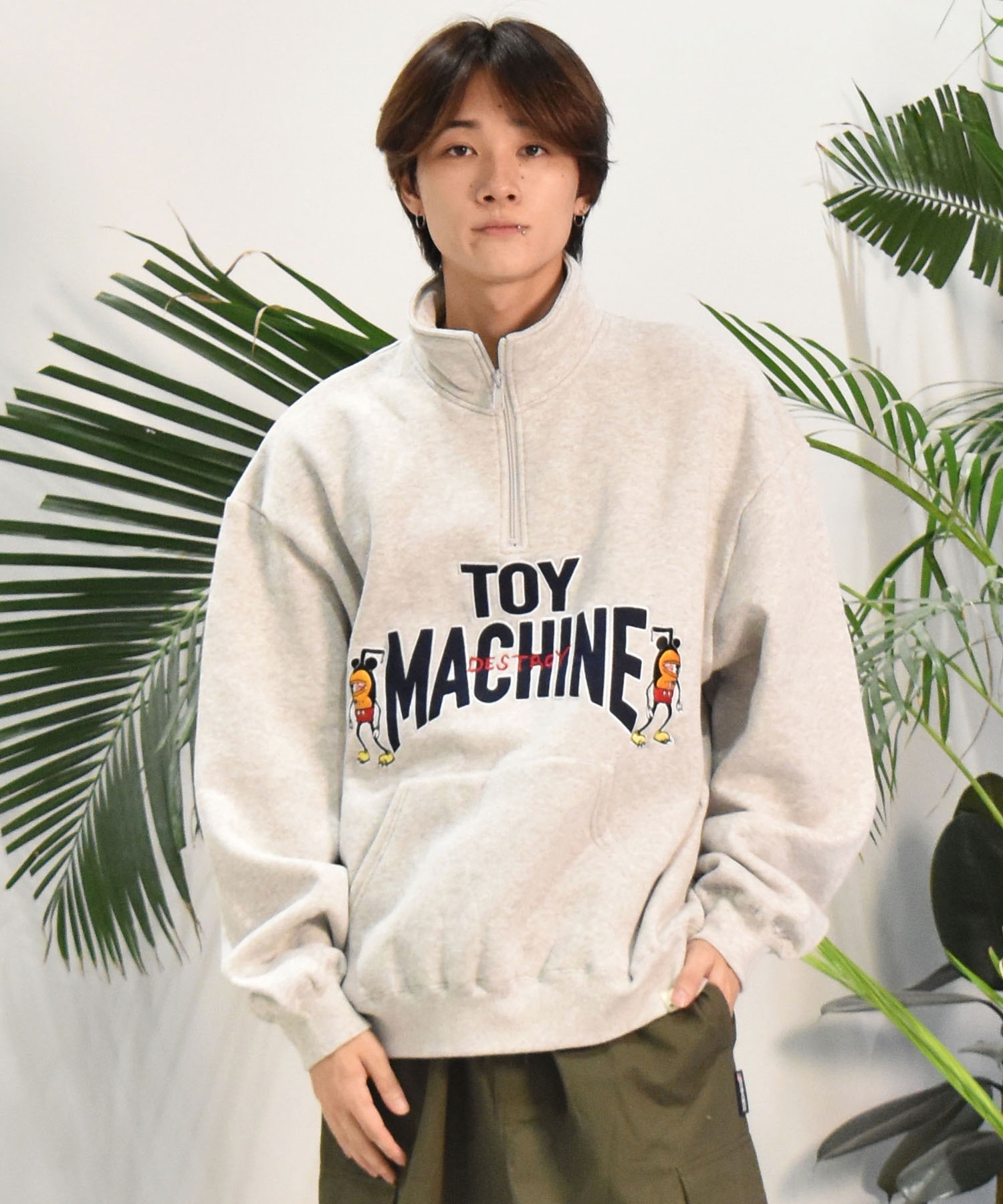 TOY MACHINE トイマシーン メンズ トレーナー MOUSEKATER SWEAT HALF