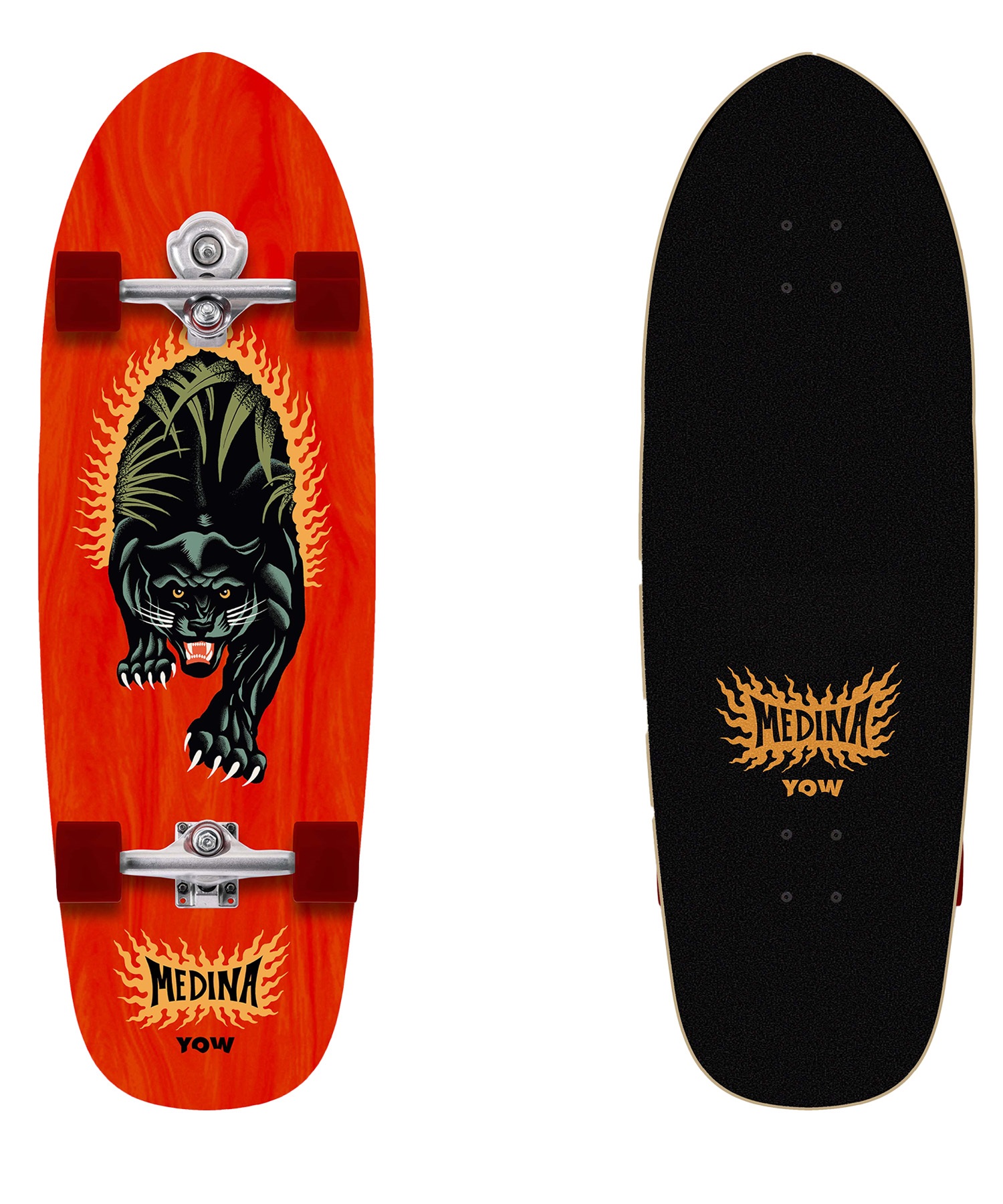 YOW ヤウ ロング スケートボード コンプリート 33.5inch MEDINA