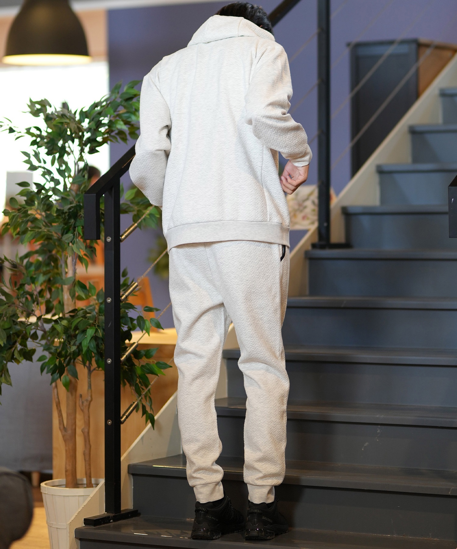 AUST オースト メンズ パーカー ボンディングZIPパーカー ジップアップ