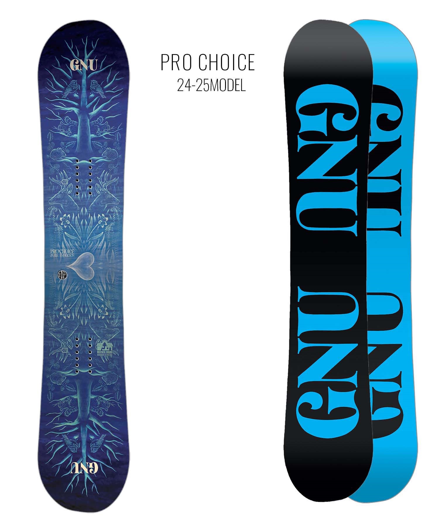 GNU グヌー プロチョイス スノーボード 板 レディース 24-25 LL A26
