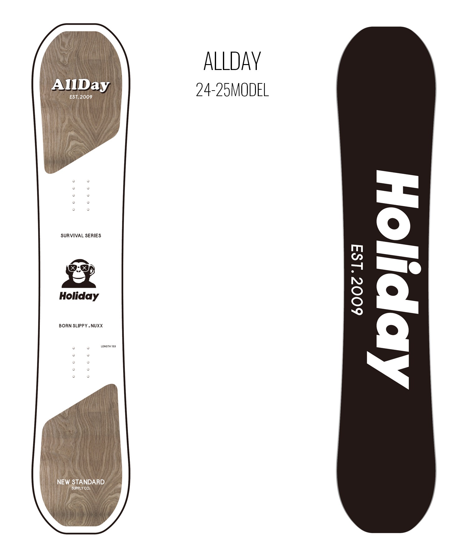 HOLIDAY ホリデー オールデイ スノーボード 板 ユニセックス 24-25 LL