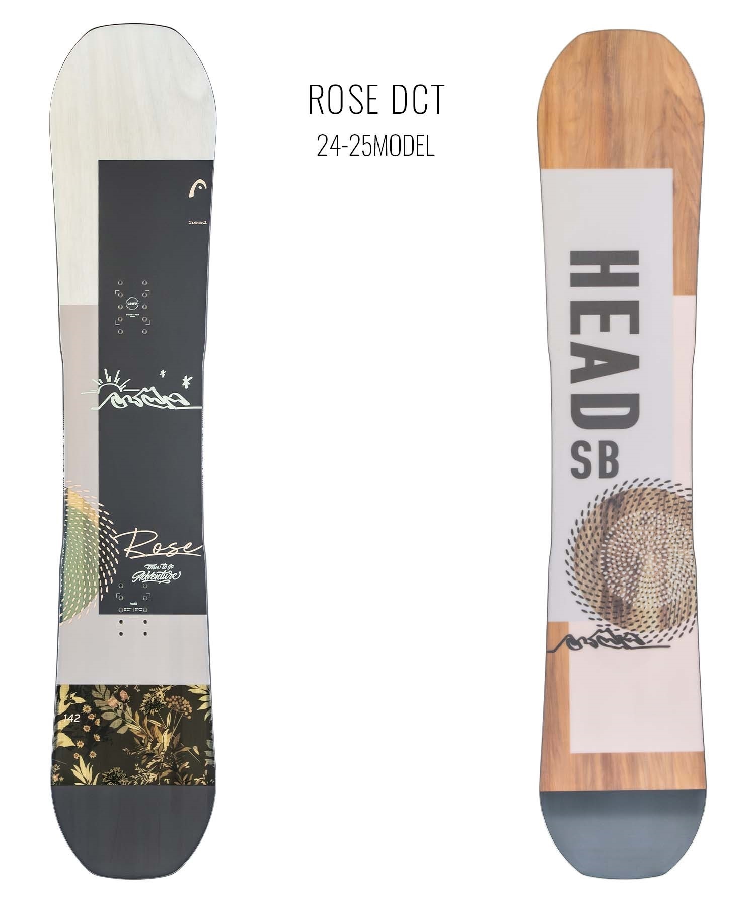 HEAD ヘッド ローズ ディーシーティー スノーボード 板 レディース 24