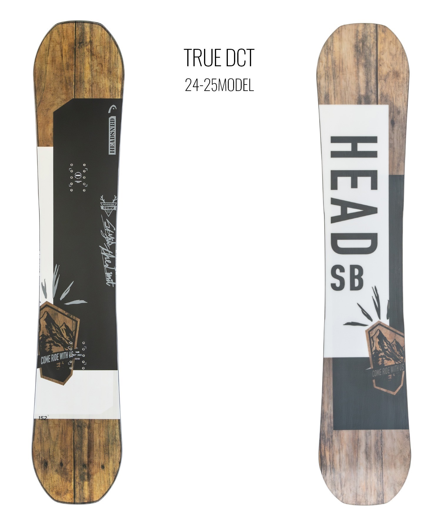HEAD ヘッド トゥルー ディーシーティー スノーボード 板 メンズ 24-25