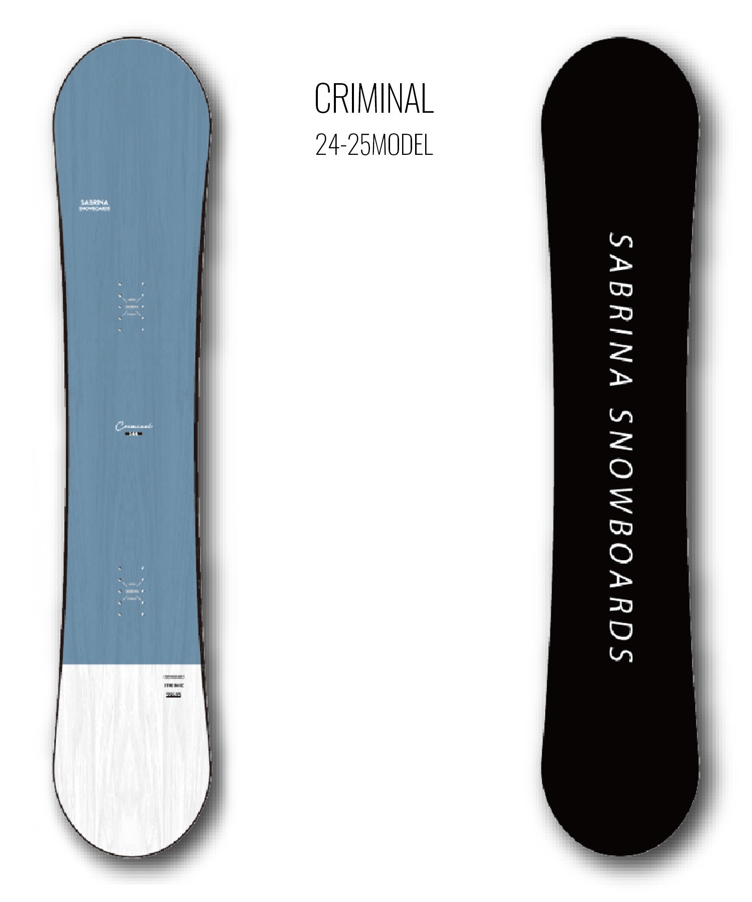 SABRINA サブリナ クリミナル スノーボード 板 レディース 24-25 LL I5
