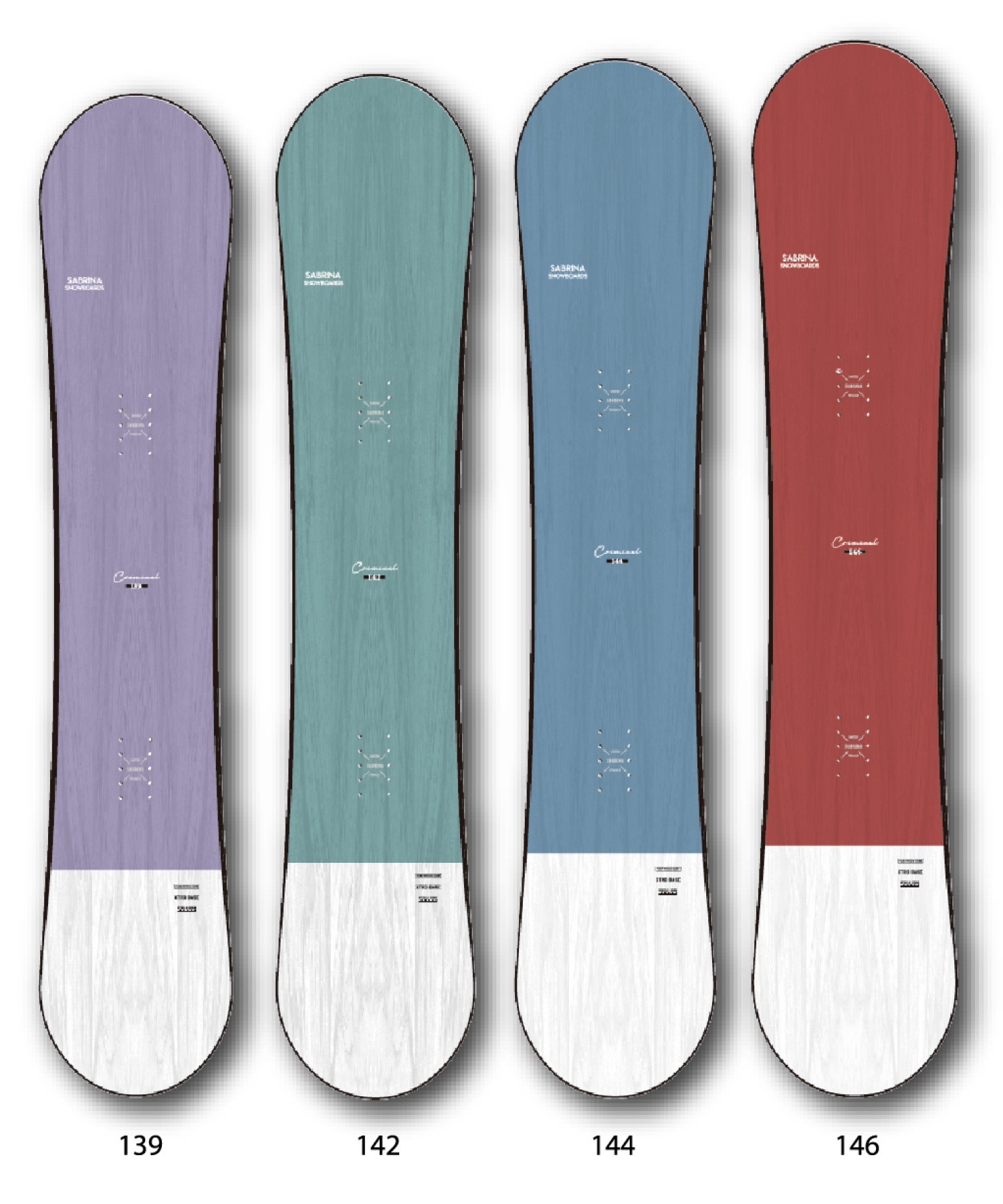 SABRINA サブリナ クリミナル スノーボード 板 レディース 24-25 LL I5